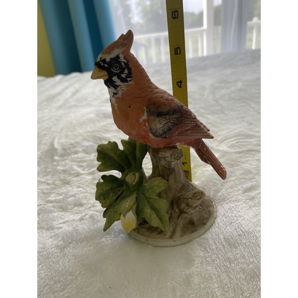 Vintage Andrea by Sadek Porcelain Cardinal Figurine 8627 Hand Painted Japan